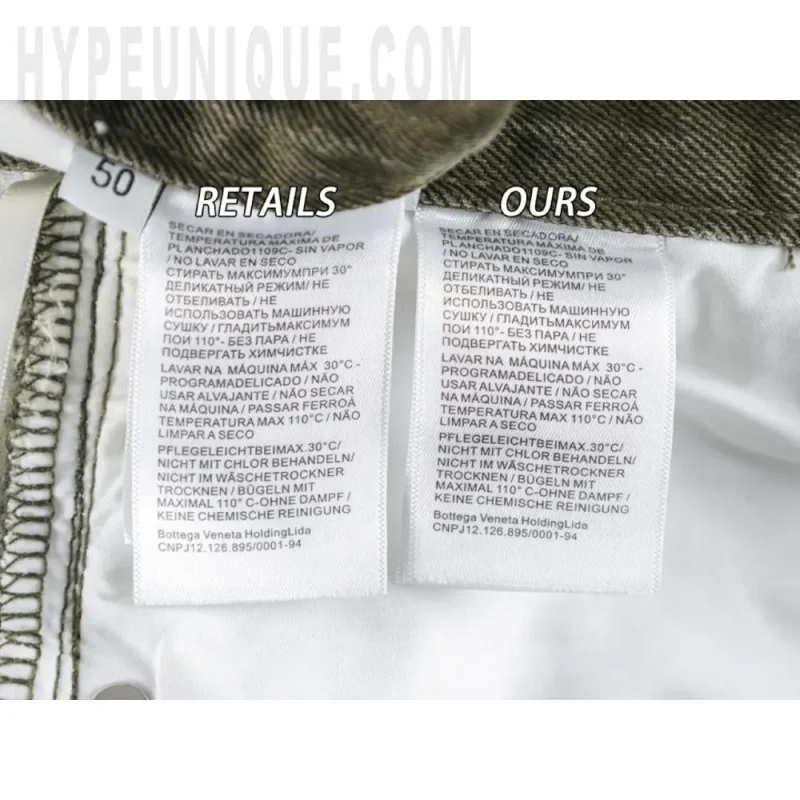 Washing Label Comparison Diagram