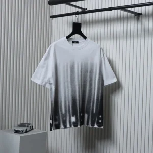 Ink and Wash Tassel Logo Print T-Shirt