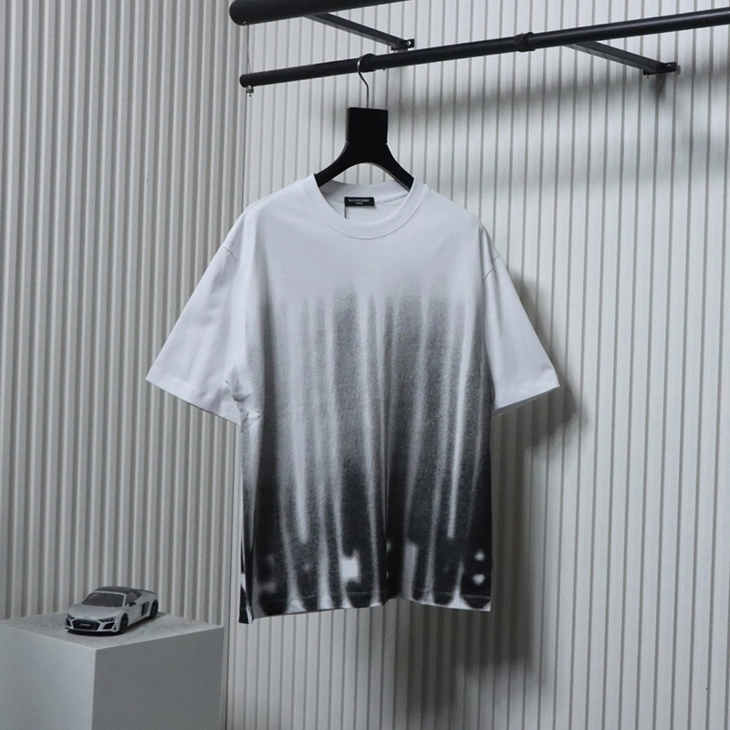 Ink and Wash Tassel Logo Print T-Shirt