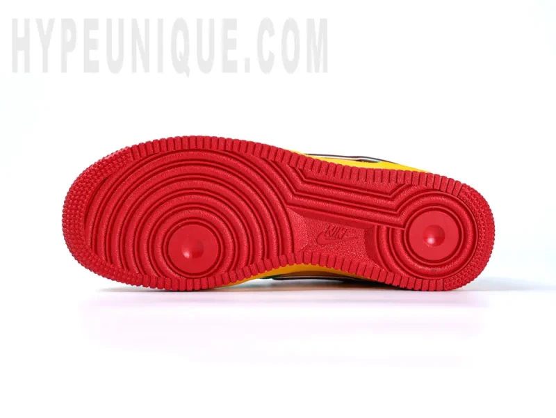 the red outsole