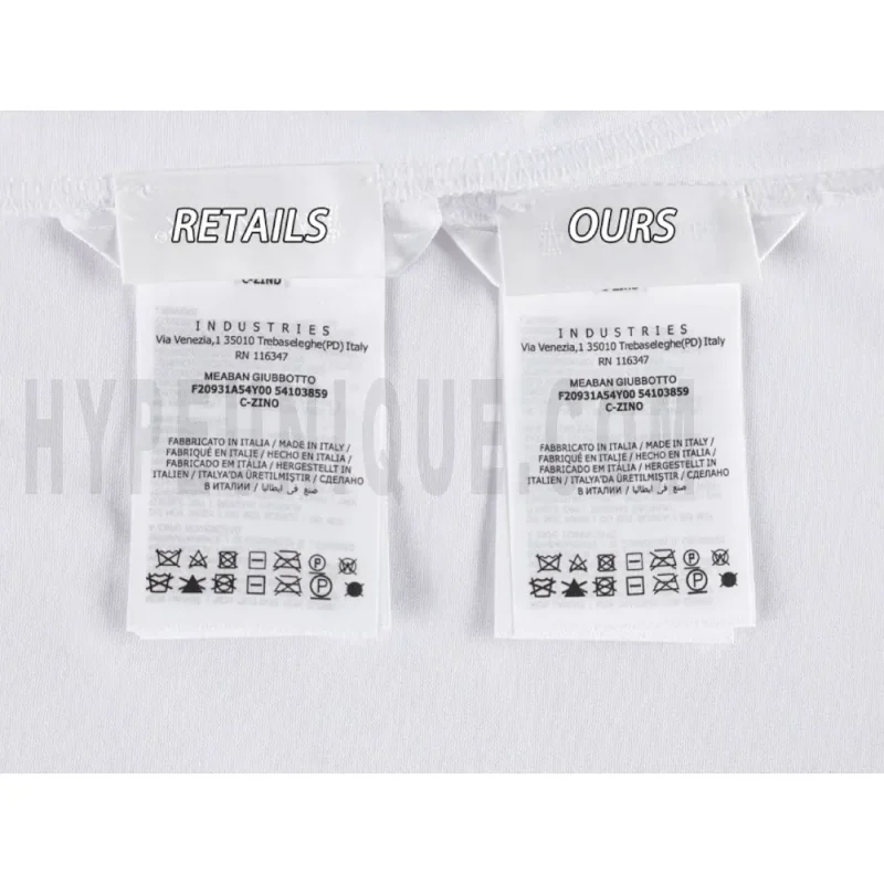 Washing Label Comparison Diagram