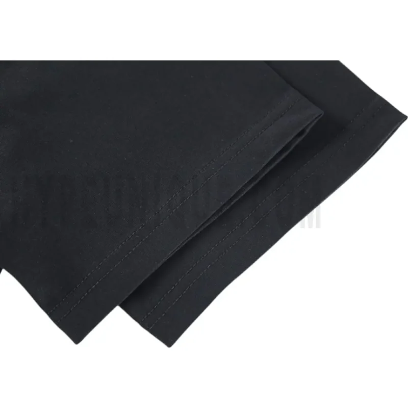 The sleeves of the black clothes