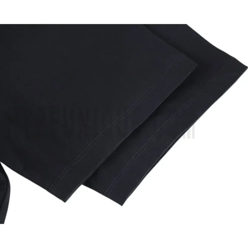 The sleeves of the black clothes