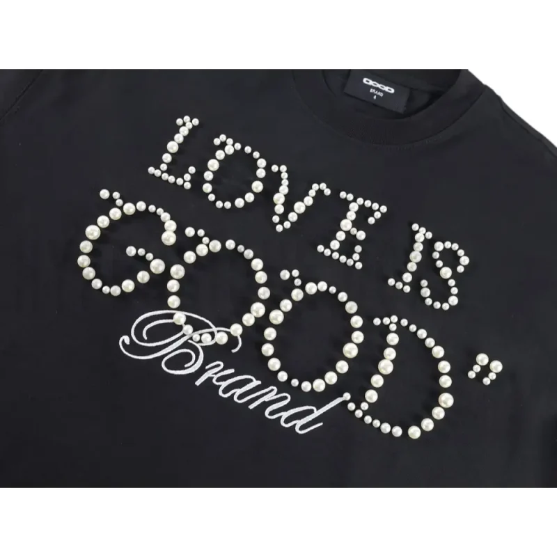 Embroidered graphic on the front of the T-shirt