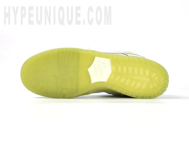the green outsole