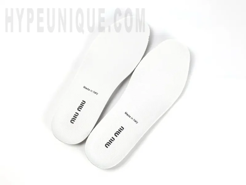 the white outsole