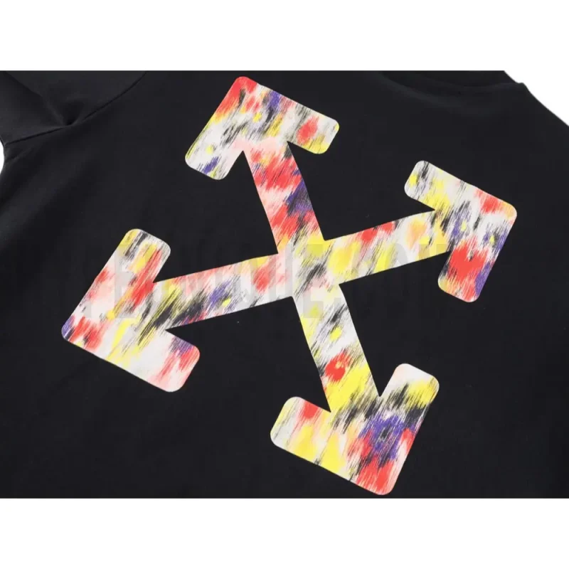 Printed graphic on the back of the garment