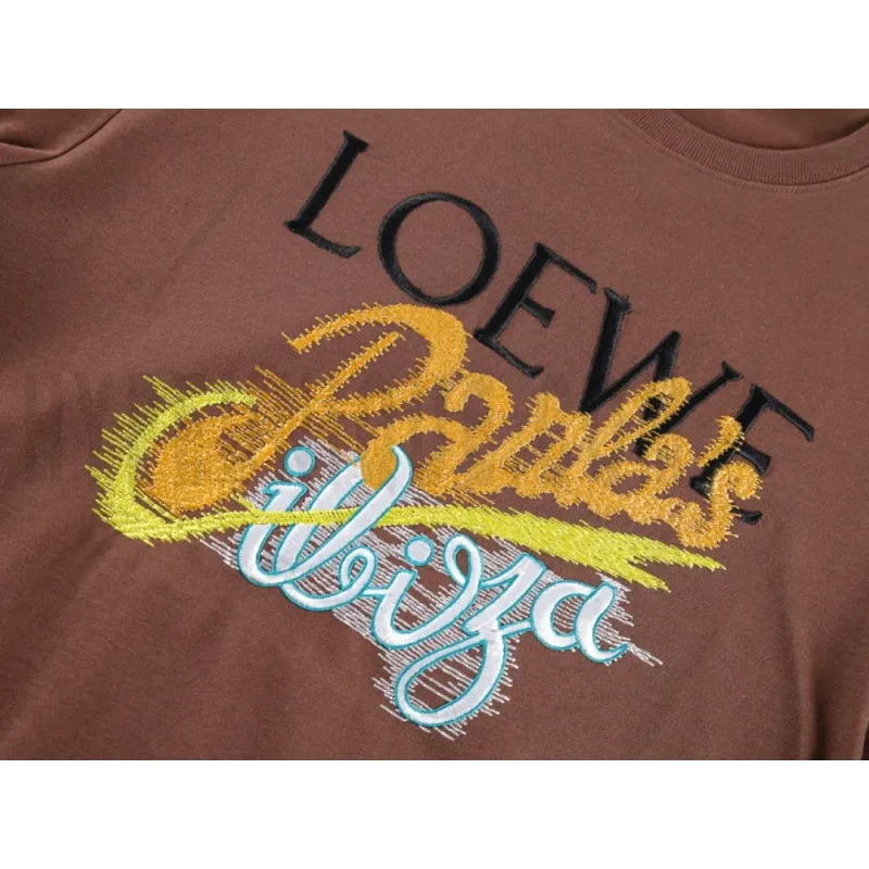 Embroidered graphic on the front of the clothes