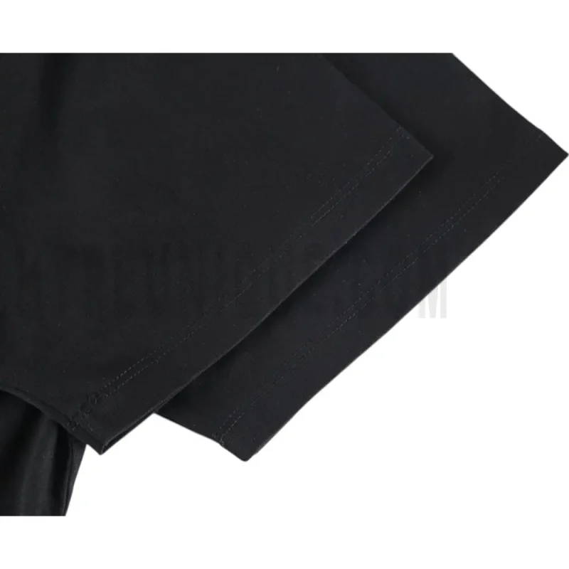 The sleeves of the black clothes