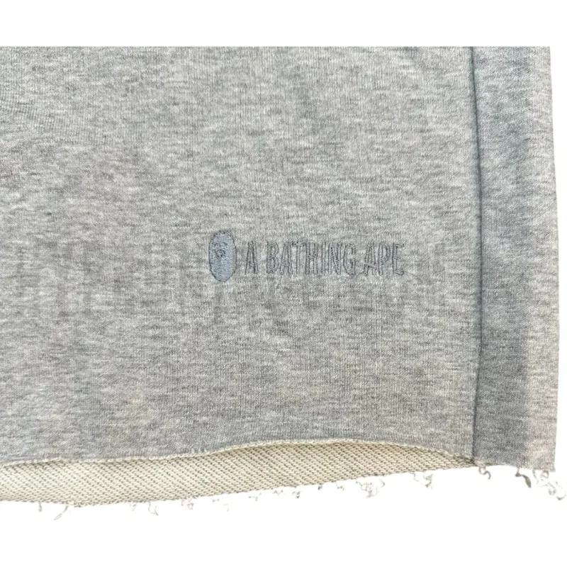 Embroidered graphic on the front of the shorts