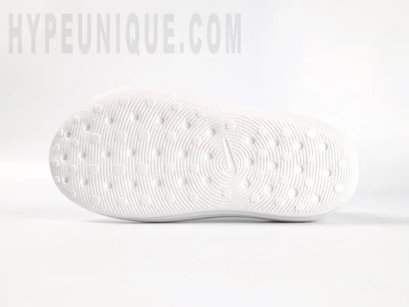 the white outsole