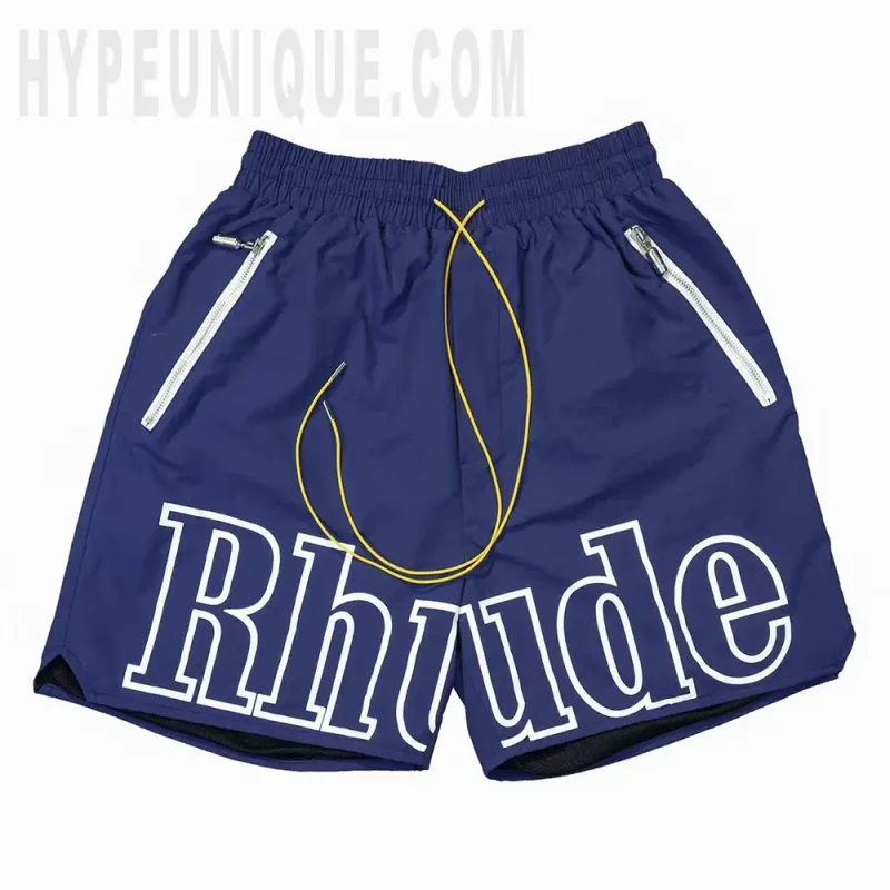 The dark blue shorts