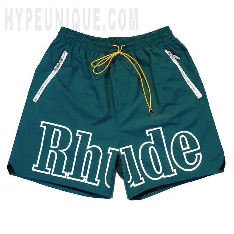 The dark green shorts