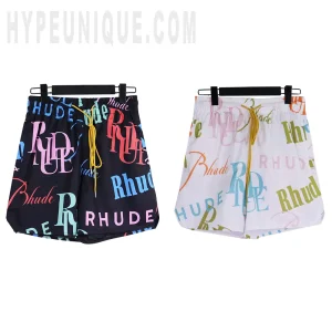 Rhude Mash Up Logo Swim Trunks