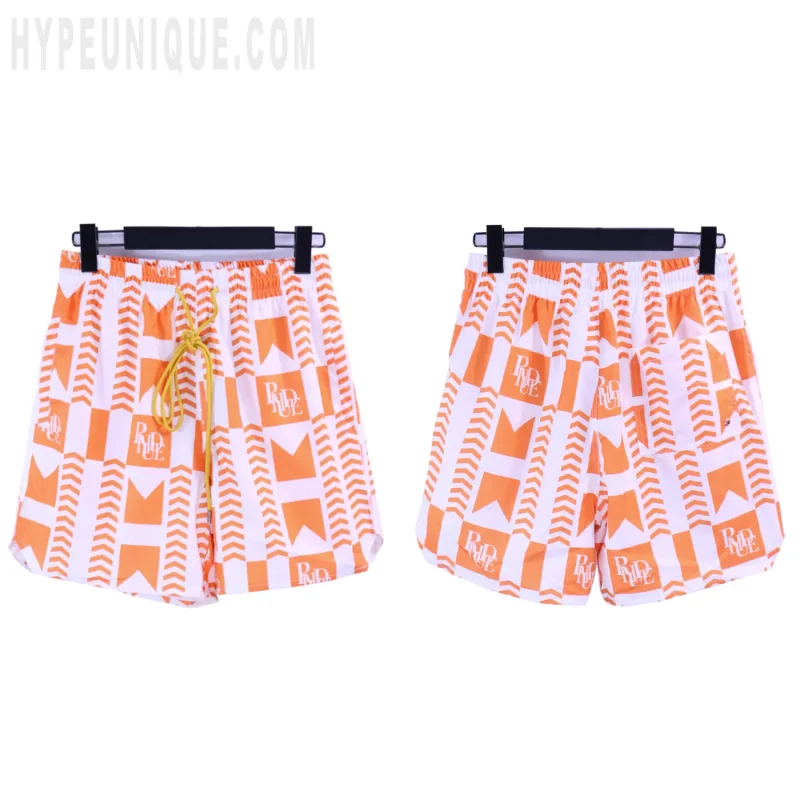 The orange shorts