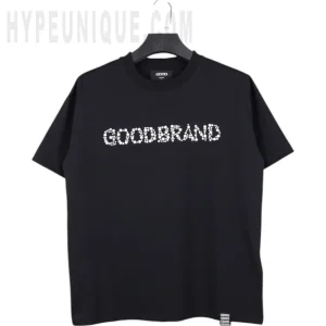 Sequin Logo T-Shirt Black