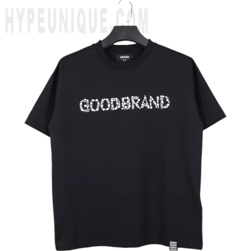 Sequin Logo T-Shirt Black