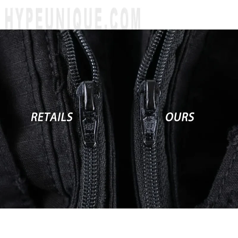 a close up of a zipper