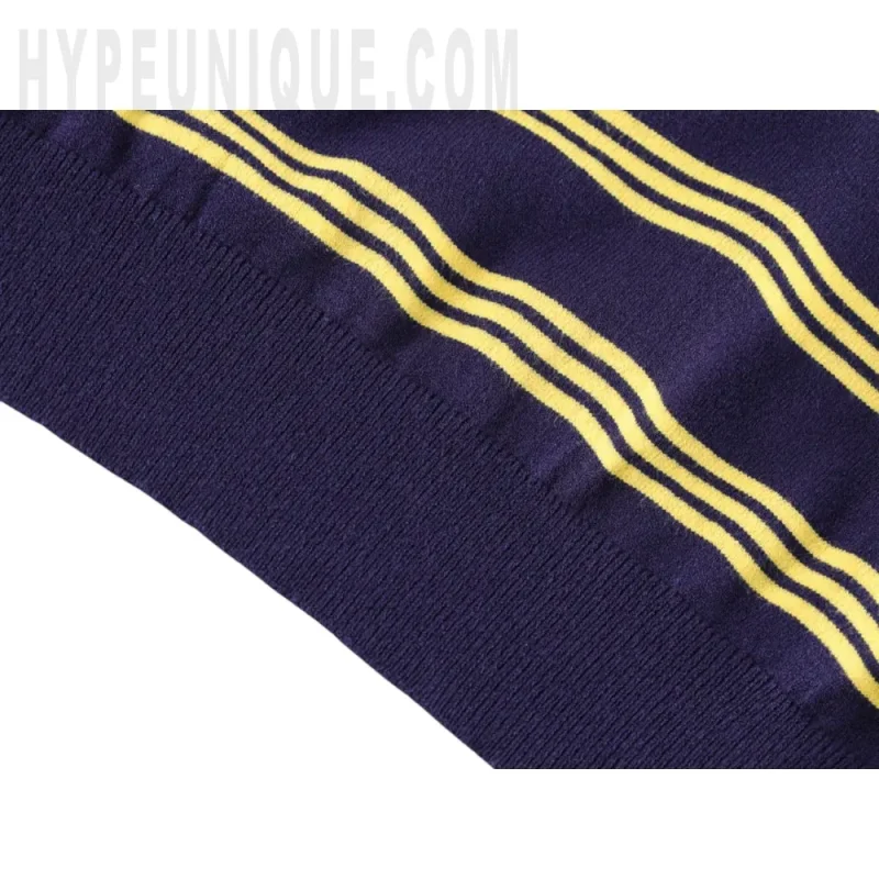 Striped Cashmere And Silk Polo Sweater Shirt - Image 7