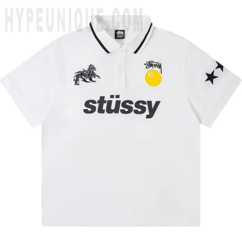 Stussy World Tour Graphic Polo Shirt