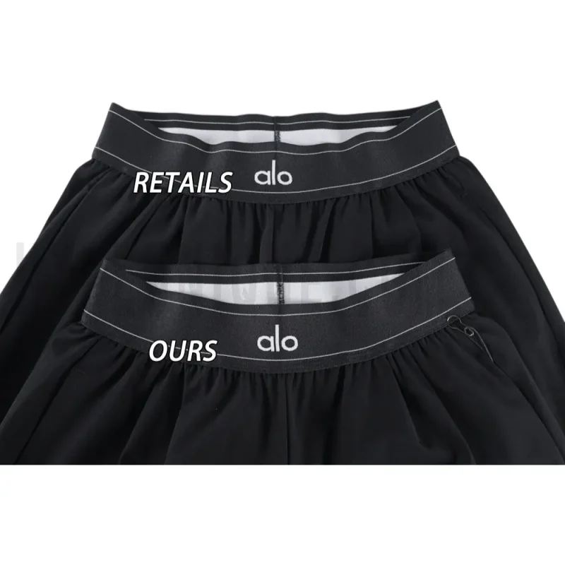 Elastic waistband comparison image of shorts