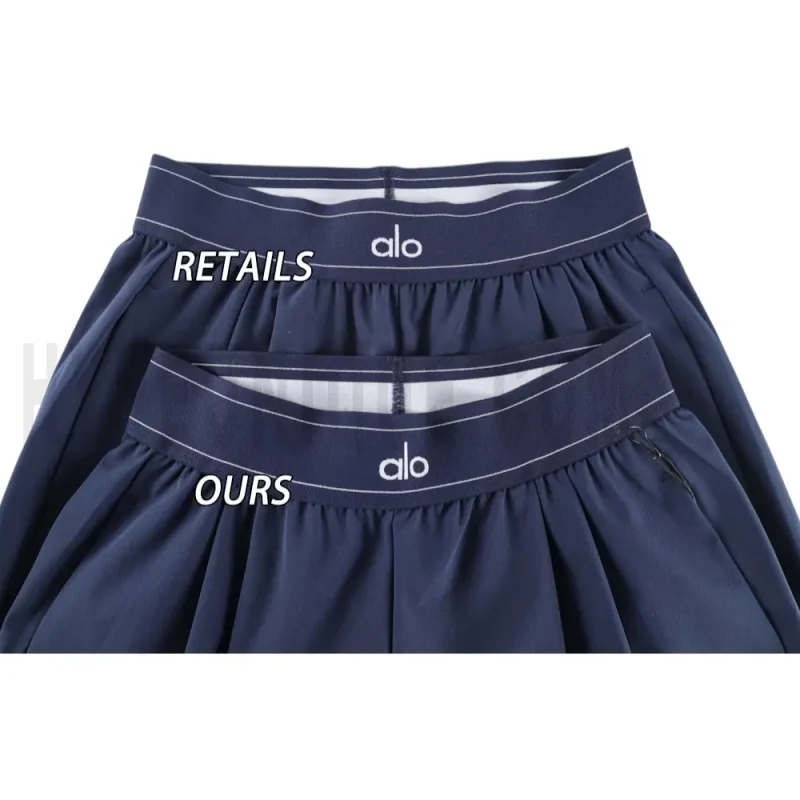 Elastic waistband comparison image of shorts
