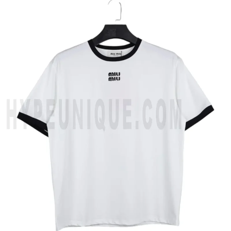 White Cotton Jersey T-shirt