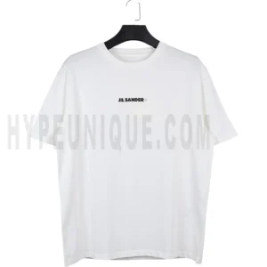 White Logo Print T-Shirt