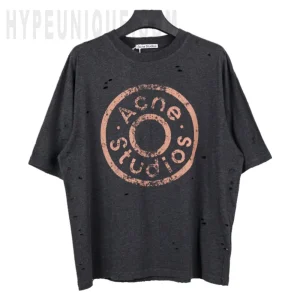 Acne Studios Distressed Circle Logo T-Shirt