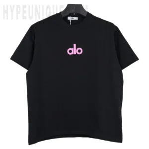 Alo Yoga T-Shirt With Pink Print