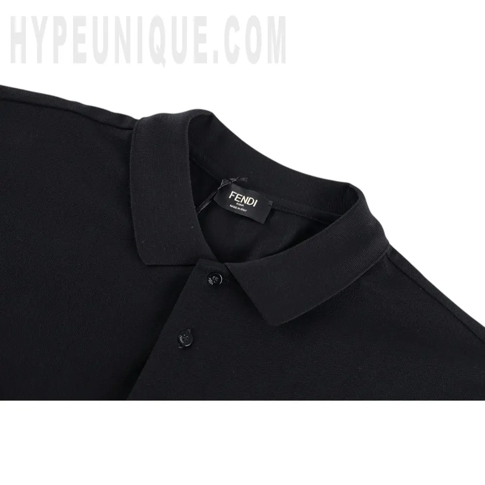 TbKicks Black Piqué Polo Shirt