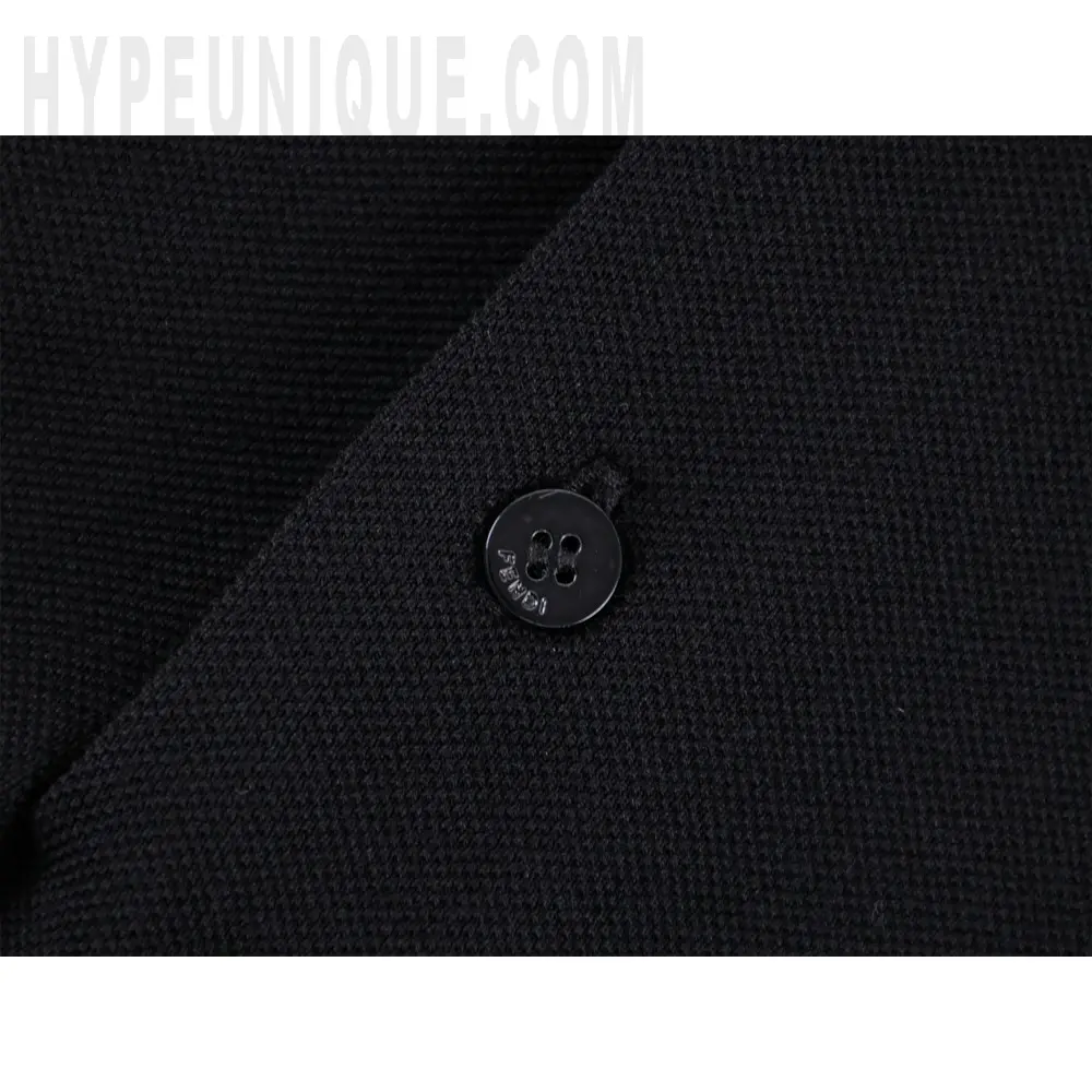 TbKicks Black Piqué Polo Shirt