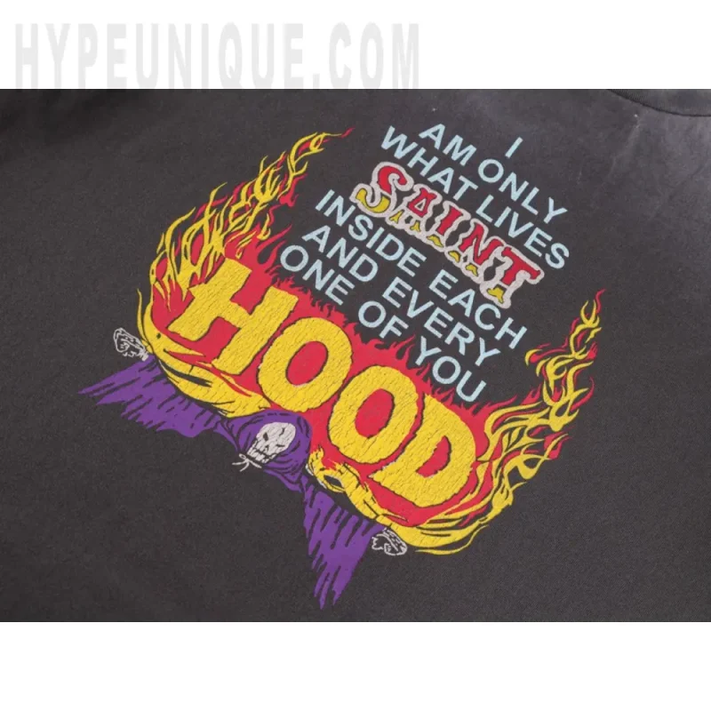 Printed graphic on the front of the garment