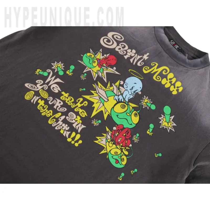 Printed graphic on the front of the garment