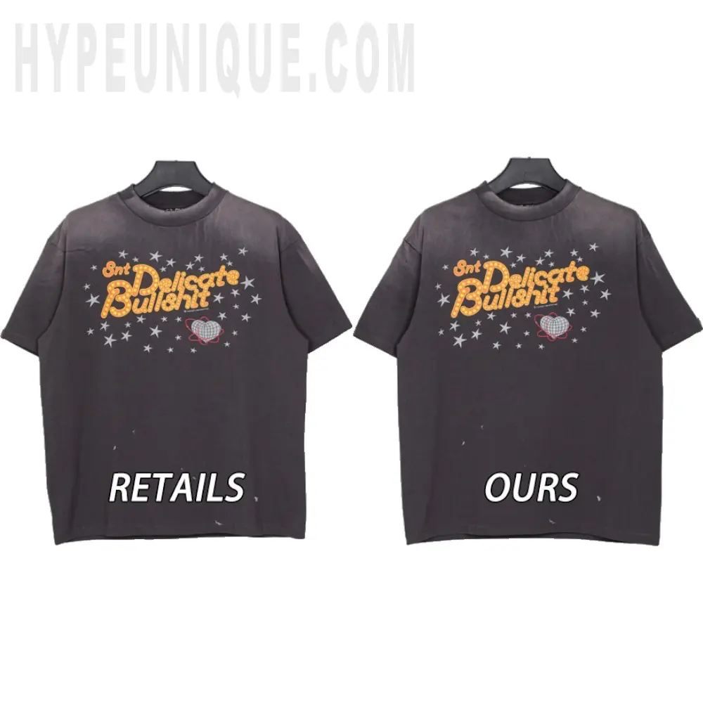 TbKicks Saint Michael ‘Delicate Bullshit’ Star Graphic T-Shirt