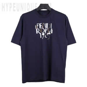 Dark Blue Cotton T-Shirt