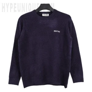 Navy Blue Virgin Wool Sweater