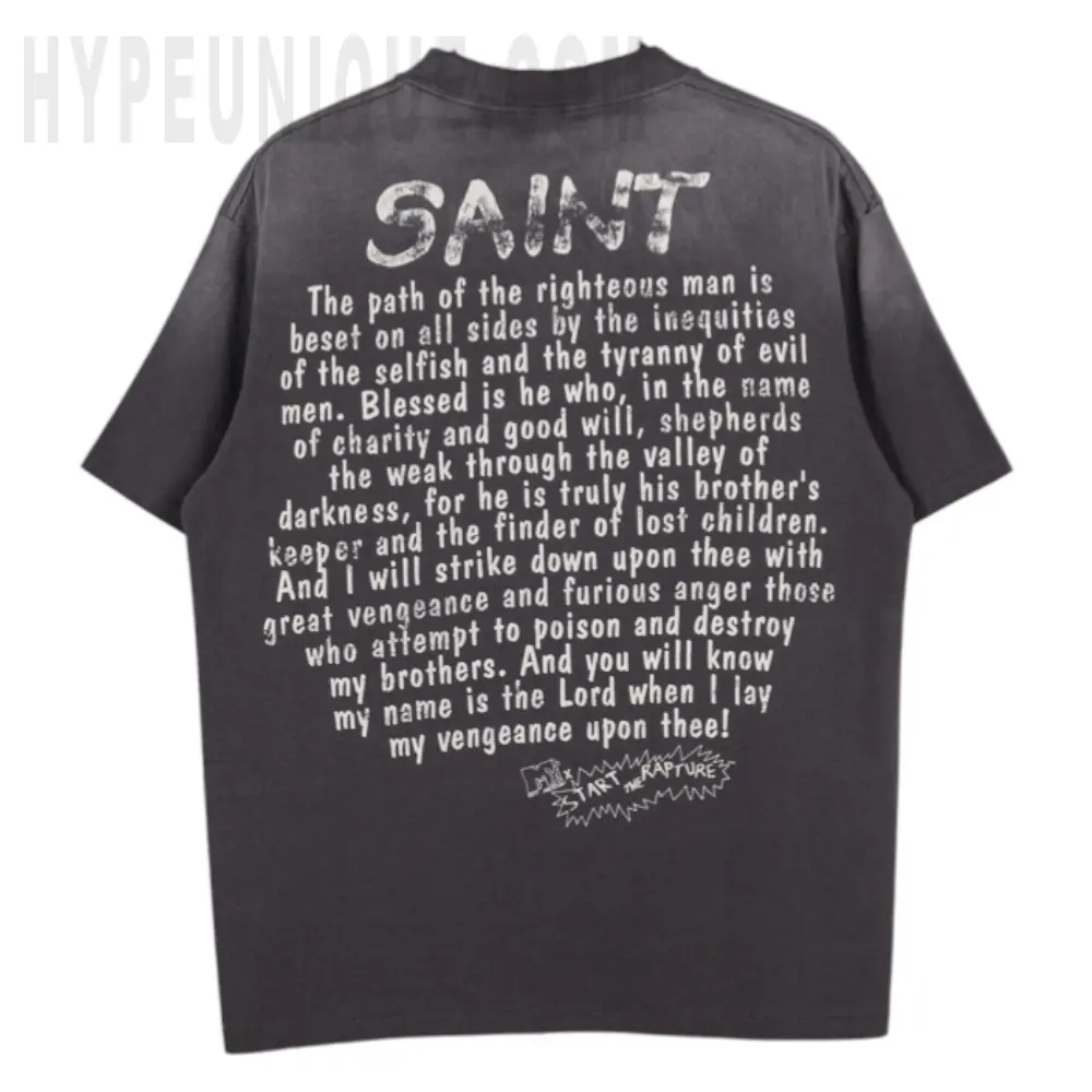 TbKicks Saint Michael Cartoon Graphic Washed T‑Shirt