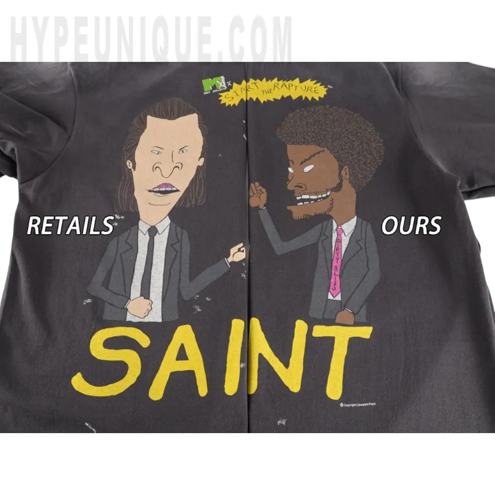 TbKicks Saint Michael Cartoon Graphic Washed T‑Shirt