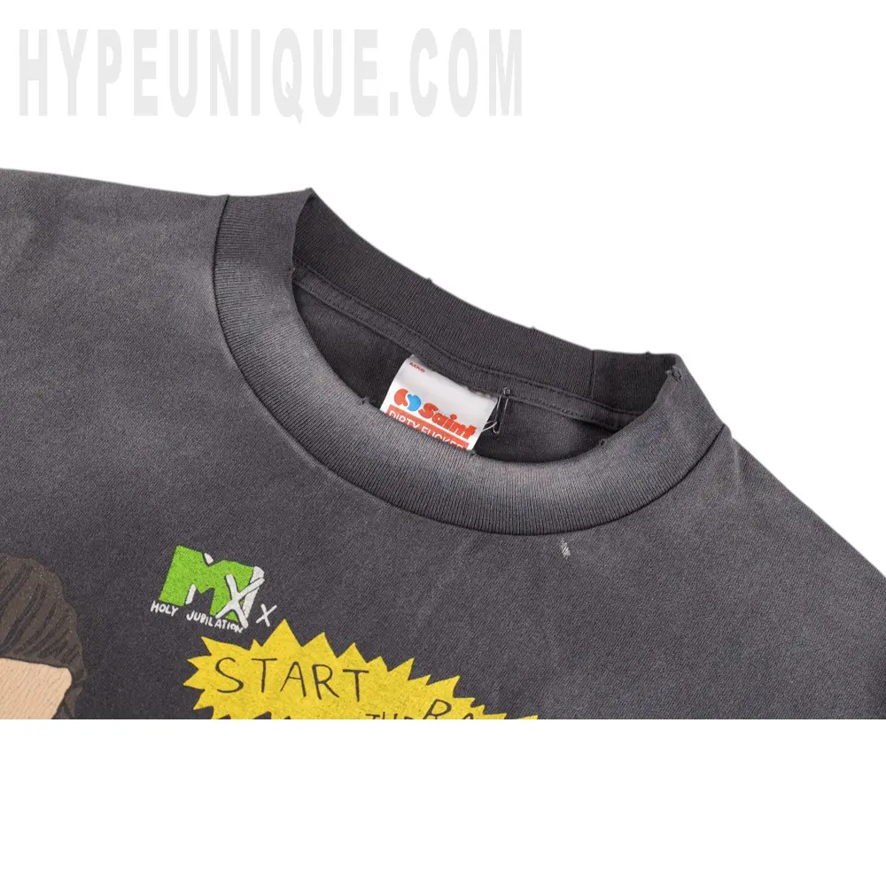 Saint Michael Cartoon Graphic Washed T‑Shirt