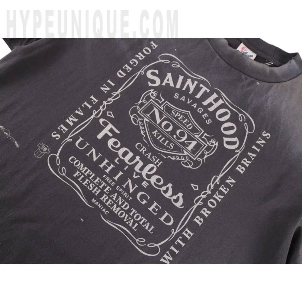 TbKicks Saint Michael Fearless Graphic Washed T‑Shirt