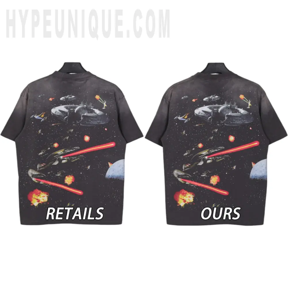 TbKicks Saint Michael Star Wars Episode I Space Battle Washed T‑Shirt