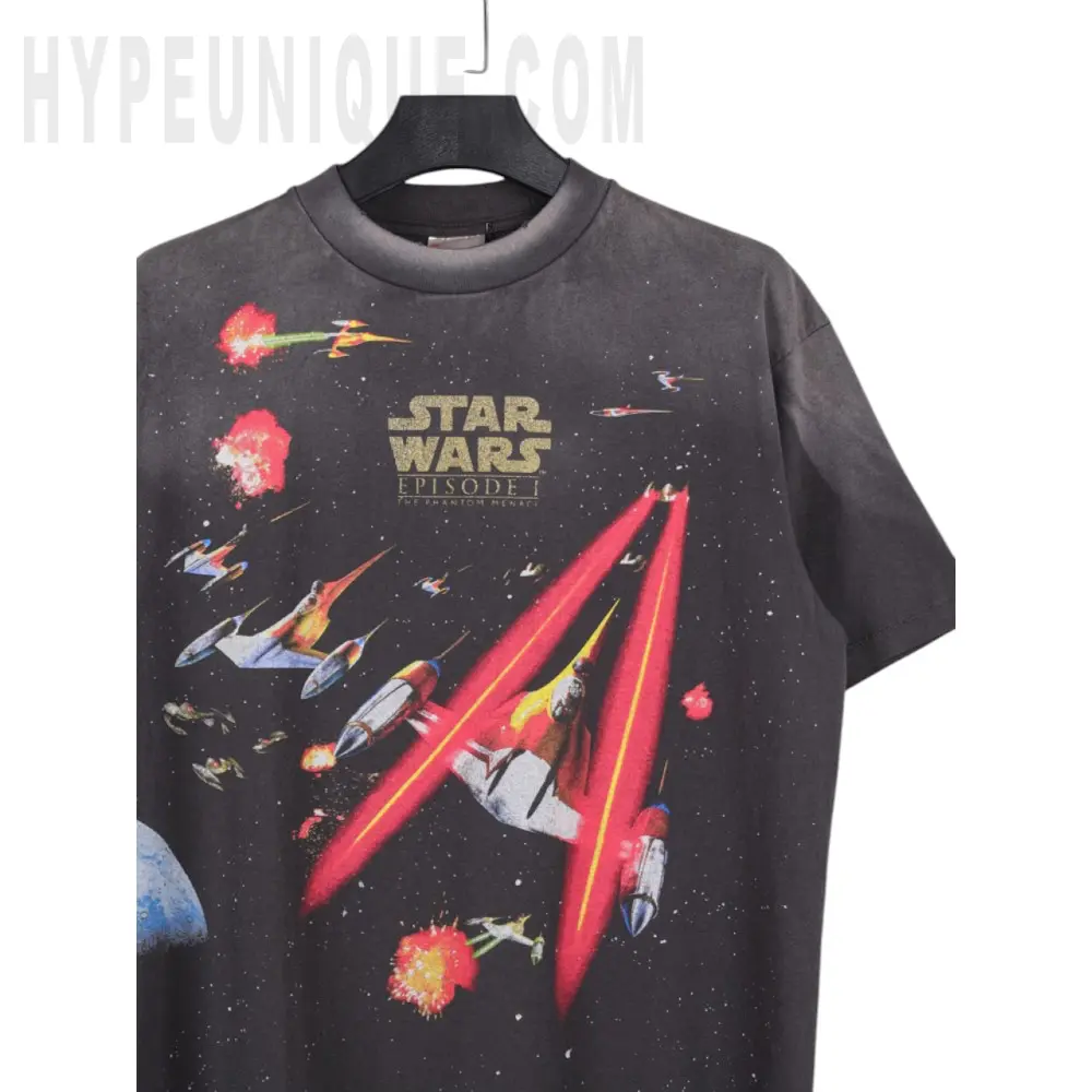 TbKicks Saint Michael Star Wars Episode I Space Battle Washed T‑Shirt