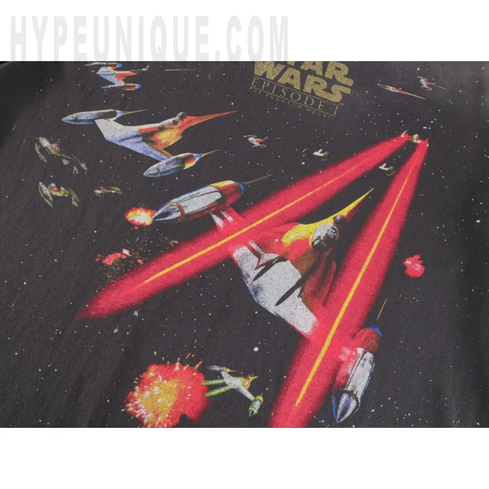Saint Michael Star Wars Episode I Space Battle Washed T‑Shirt
