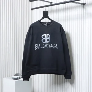 Blcg Distressed Hand-Painted Logo Sweatshirt