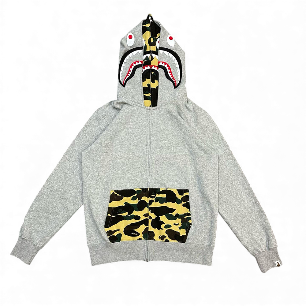 TbKicks 1st Camo Shark Full Zip Double Hoodie