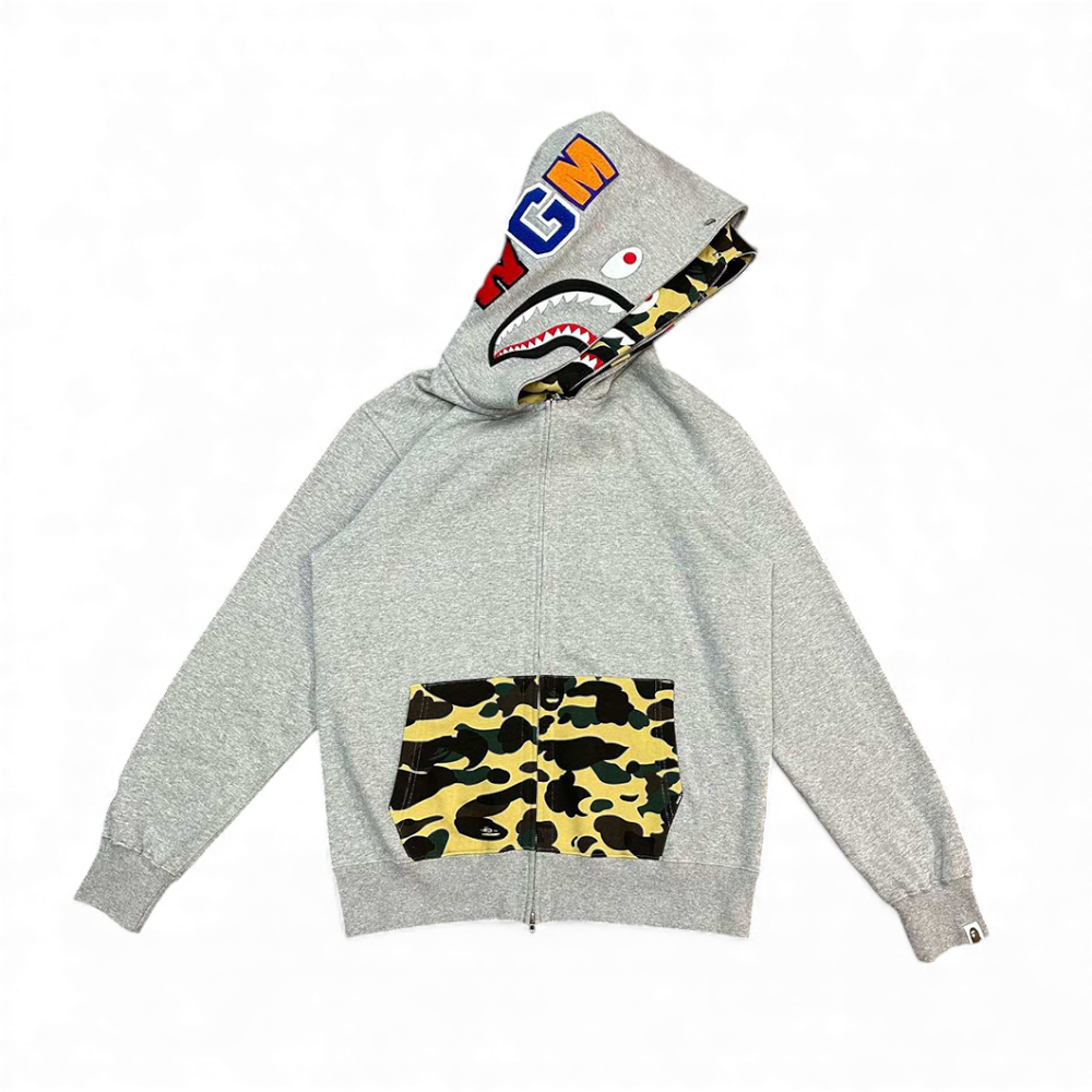 TbKicks 1st Camo Shark Full Zip Double Hoodie