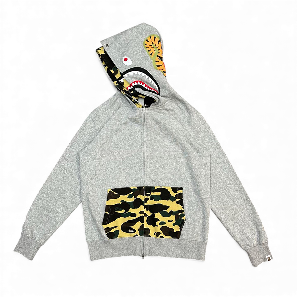 1st Camo Shark Full Zip Double Hoodie