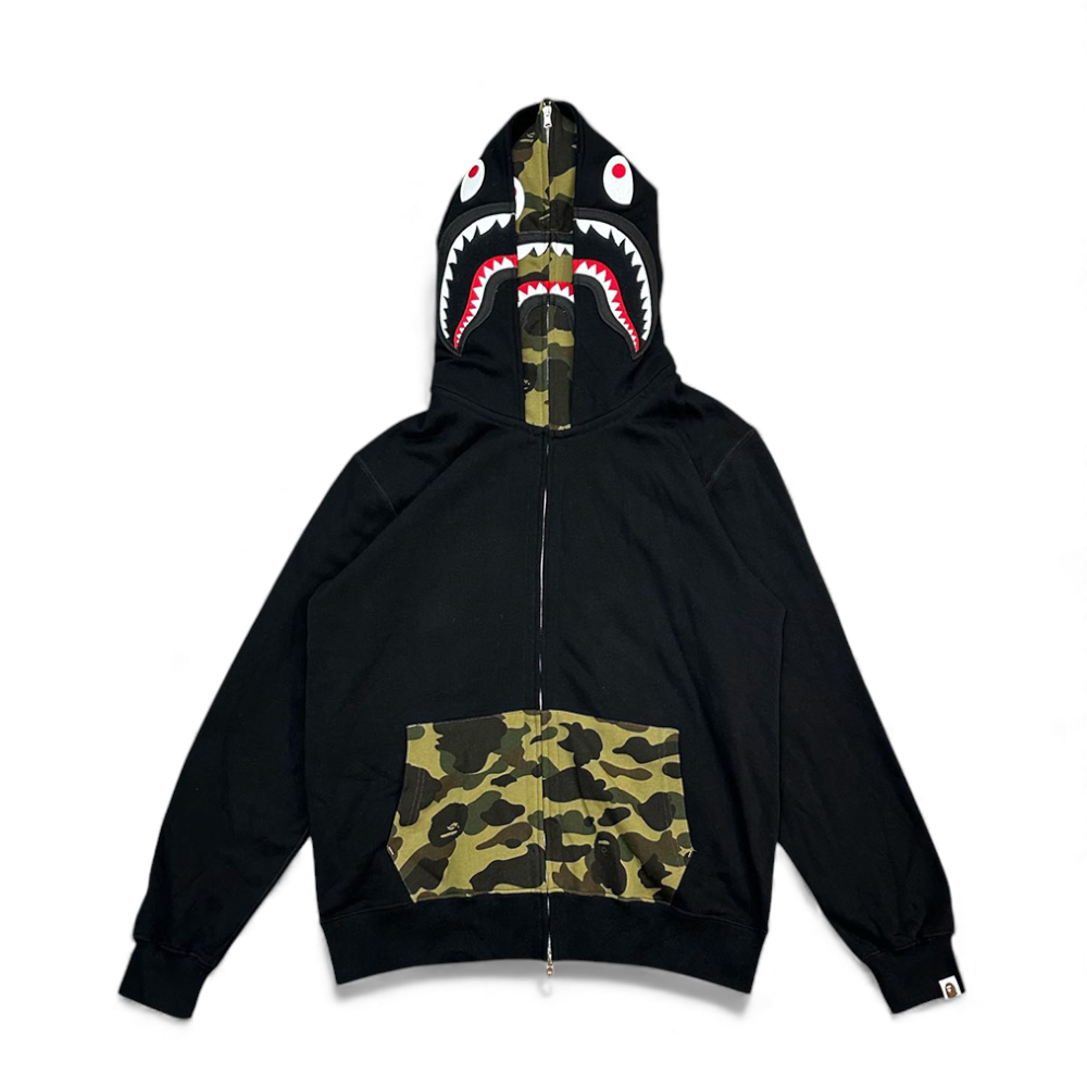 TbKicks 1st Camo Shark Full Zip Double Hoodie