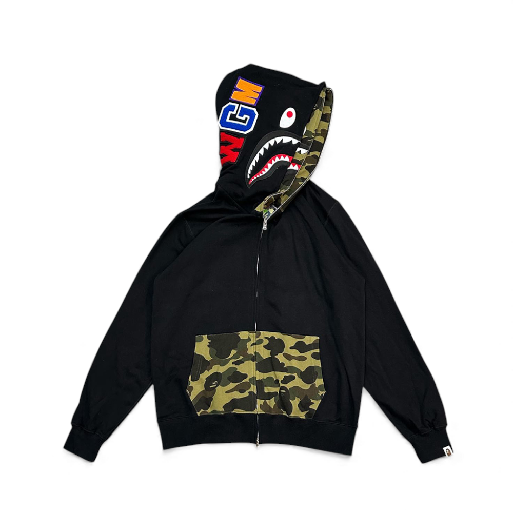 1st Camo Shark Full Zip Double Hoodie